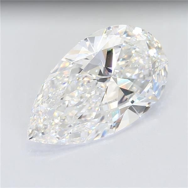 15.52ct F VVS2 Very Good Cut Pear Lab Grown Diamond