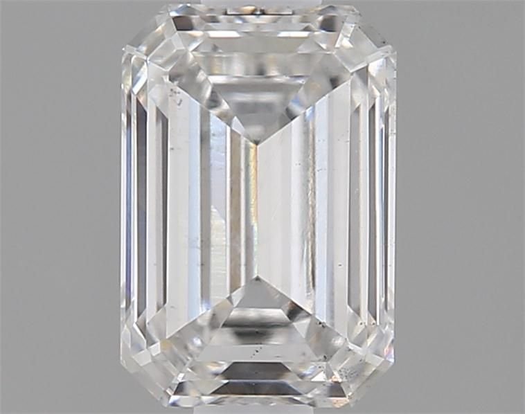 0.84ct F VS2 Rare Carat Ideal Cut Emerald Lab Grown Diamond