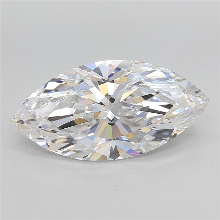 8.04ct F VS1 Rare Carat Ideal Cut Marquise Lab Grown Diamond