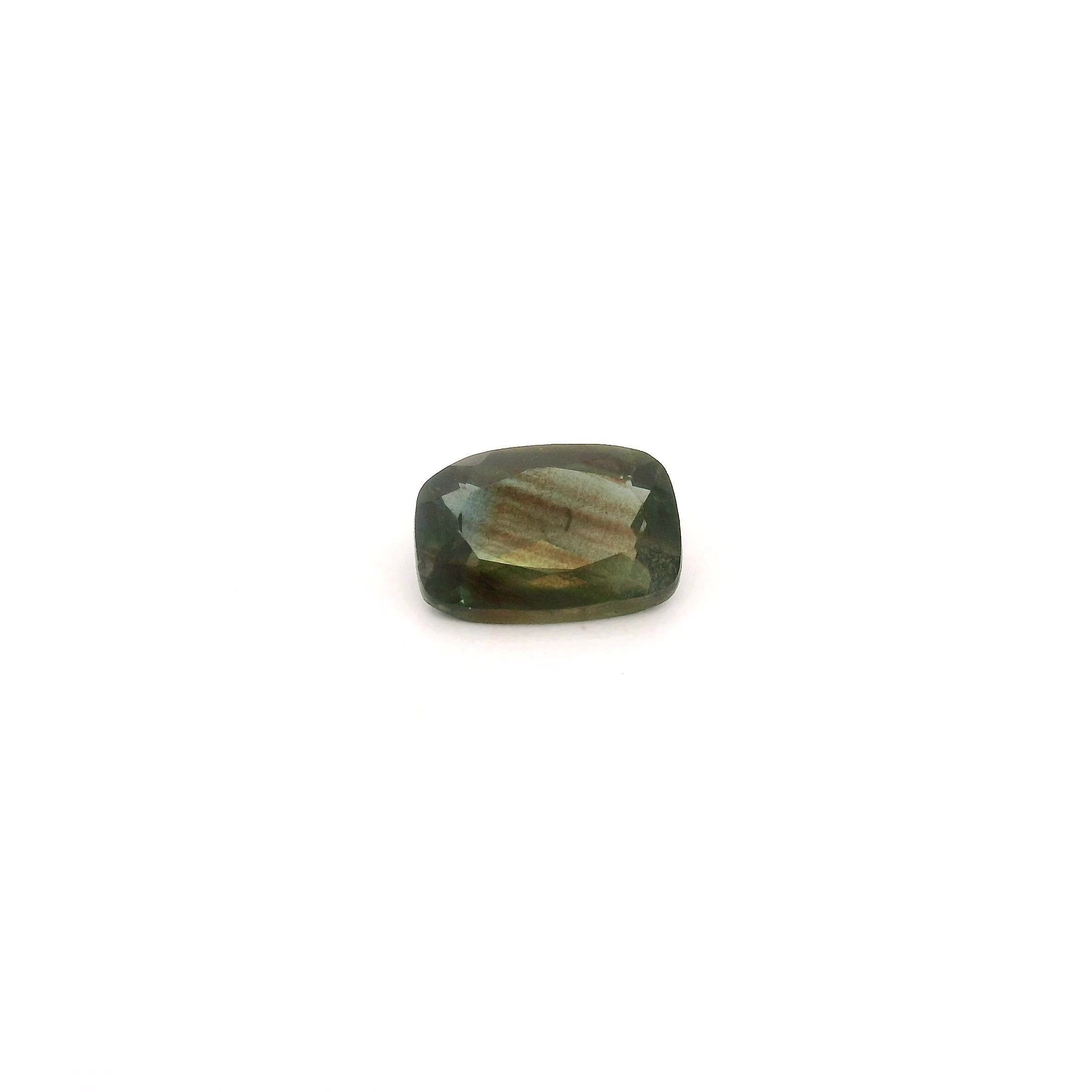 0.66 Carat Blue Cushion Sapphire