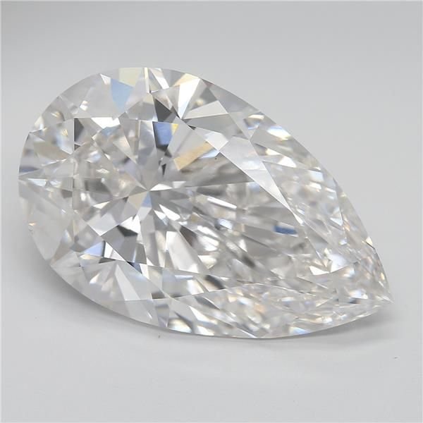 12.54ct F VS1 Rare Carat Ideal Cut Pear Lab Grown Diamond