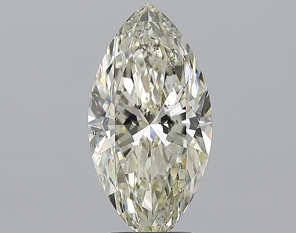 3.01ct J SI2 Rare Carat Ideal Cut Marquise Diamond
