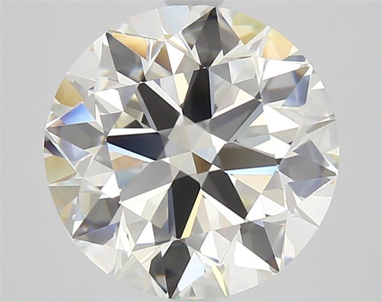 4.08ct K VVS2 Rare Carat Ideal Cut Round Diamond