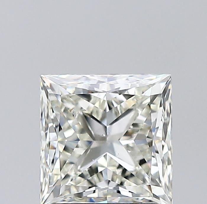 2.01ct K SI1 Rare Carat Ideal Cut Princess Diamond