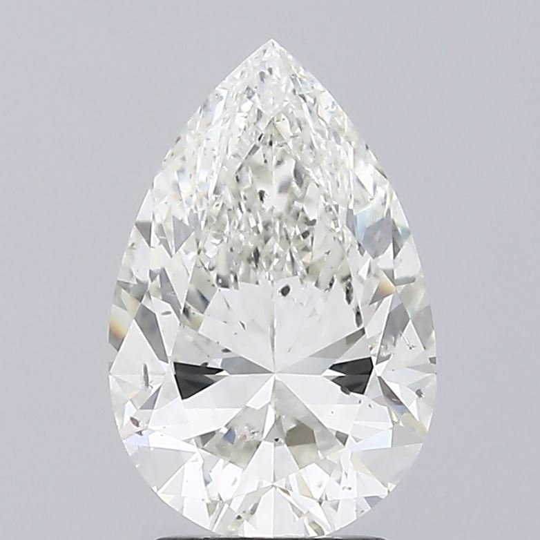 3.02ct J SI2 Rare Carat Ideal Cut Pear Diamond