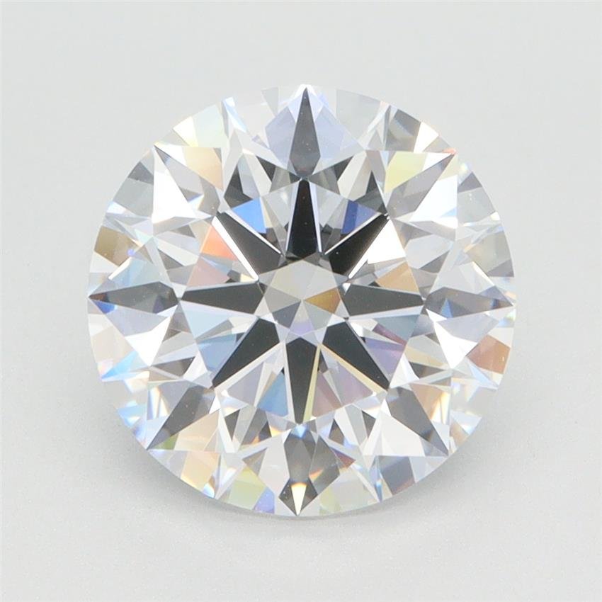 3.11ct D VVS2 Rare Carat Ideal Cut Round Lab Grown Diamond