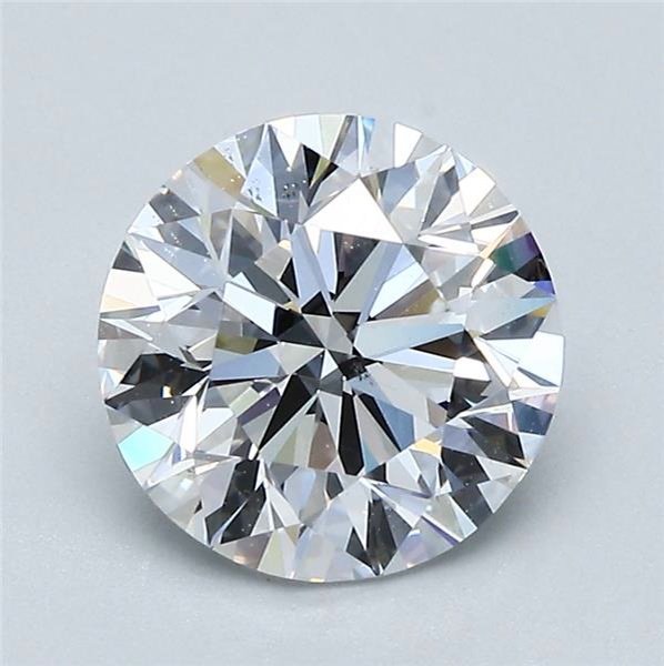 2.14ct D VS2 Rare Carat Ideal Cut Round Diamond