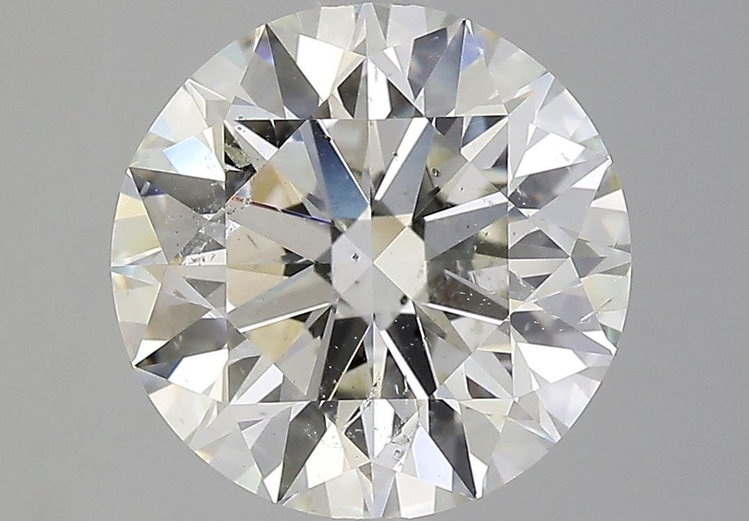 4.50ct K SI2 Rare Carat Ideal Cut Round Diamond