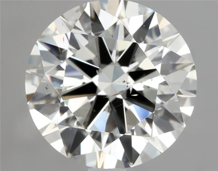 2.01ct J SI2 Rare Carat Ideal Cut Round Diamond