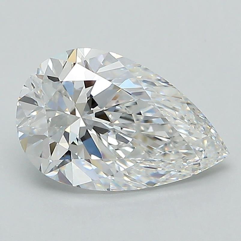 1.59ct E VVS2 Rare Carat Ideal Cut Pear Lab Grown Diamond