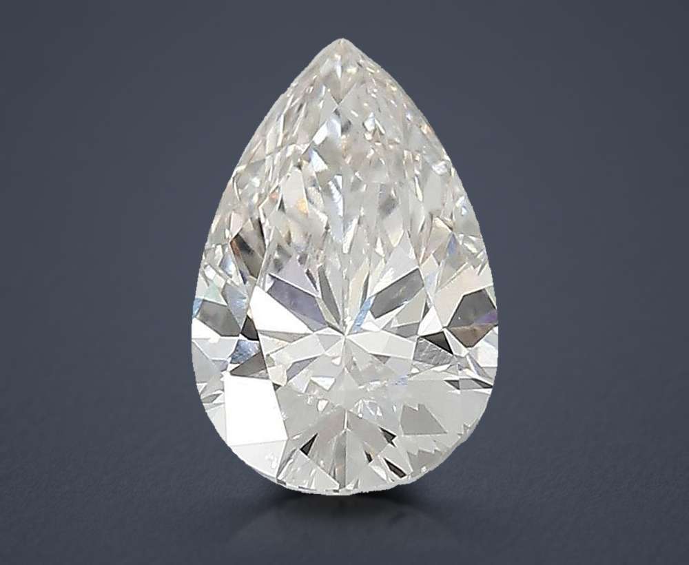 1.37 Carat Pear Lab Diamond