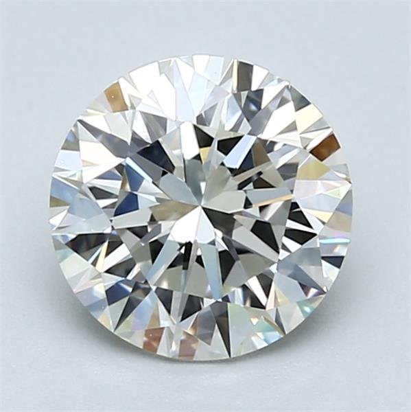 2.01ct J VVS2 Rare Carat Ideal Cut Round Diamond