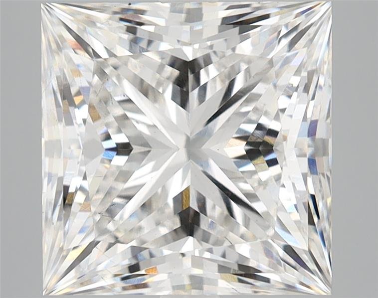 5.07ct F VS2 Rare Carat Ideal Cut Princess Lab Grown Diamond