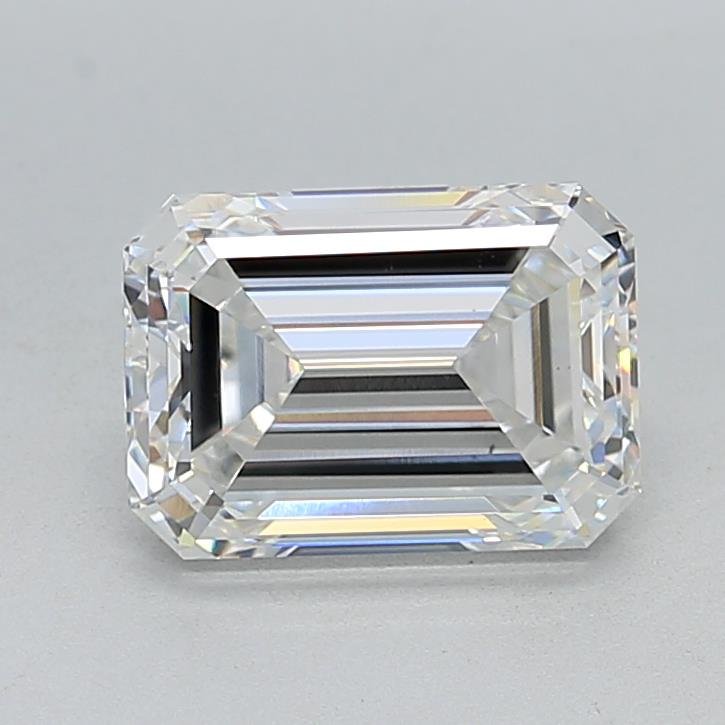 3.05ct F VS1 Excellent Cut Emerald Lab Grown Diamond