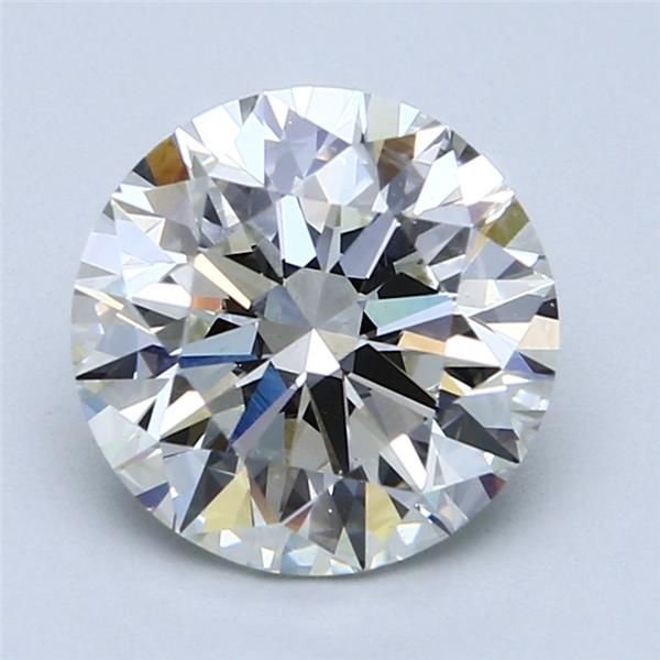 3.04ct I SI1 Rare Carat Ideal Cut Round Diamond