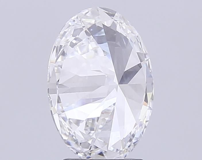 5.01ct F SI2 Rare Carat Ideal Cut Oval Lab Grown Diamond
