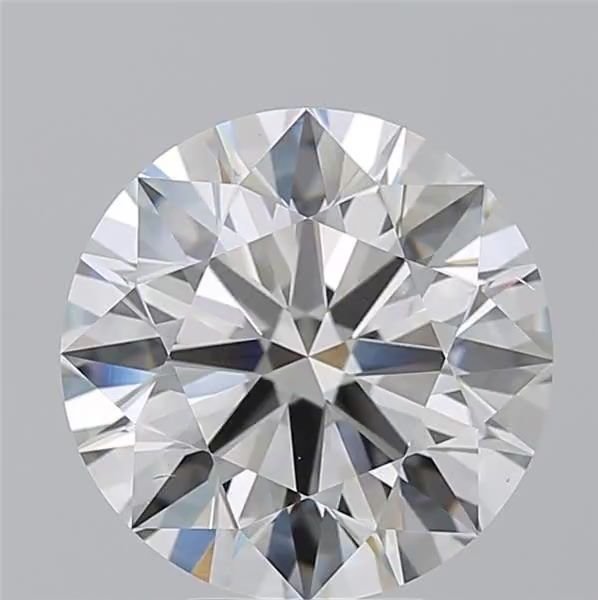 5.01ct J VS2 Rare Carat Ideal Cut Round Diamond