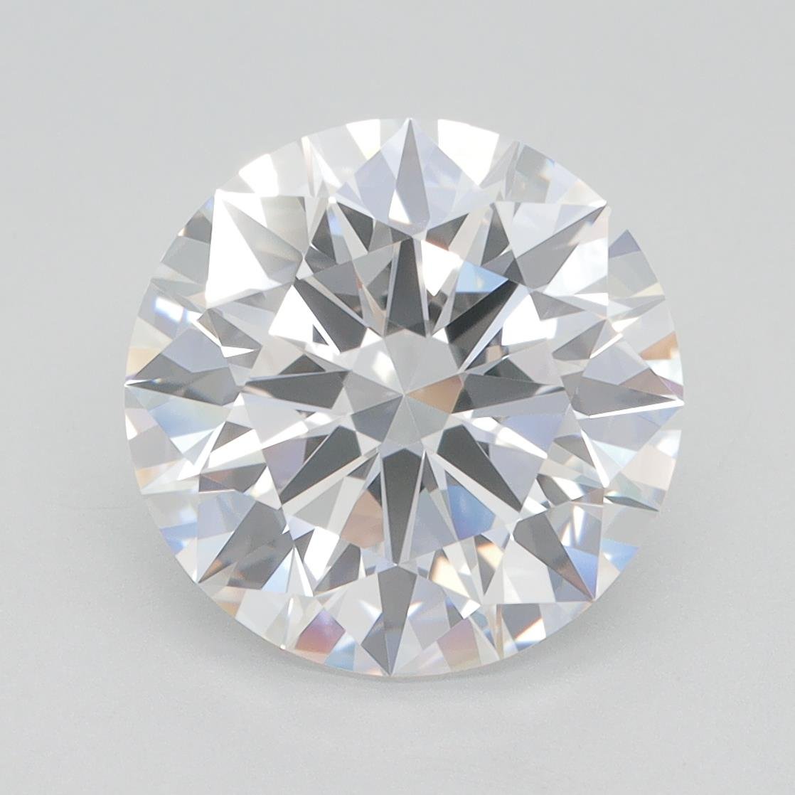 4.09ct E IF Rare Carat Ideal Cut Round Lab Grown Diamond