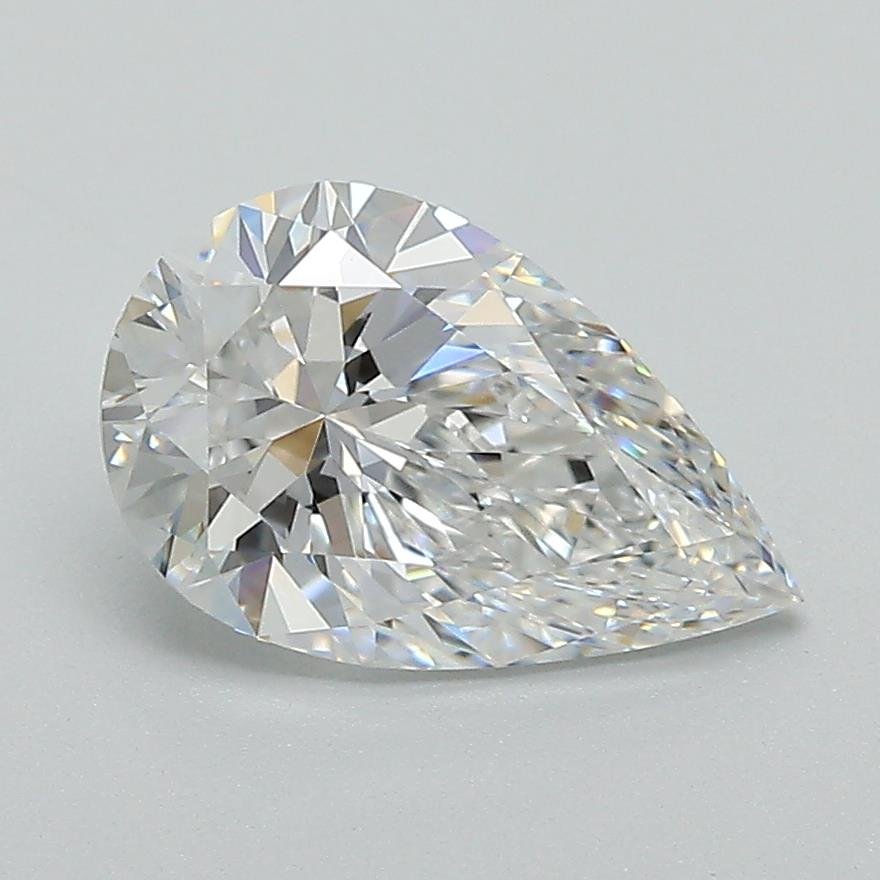 1.59ct D VVS2 Rare Carat Ideal Cut Pear Lab Grown Diamond