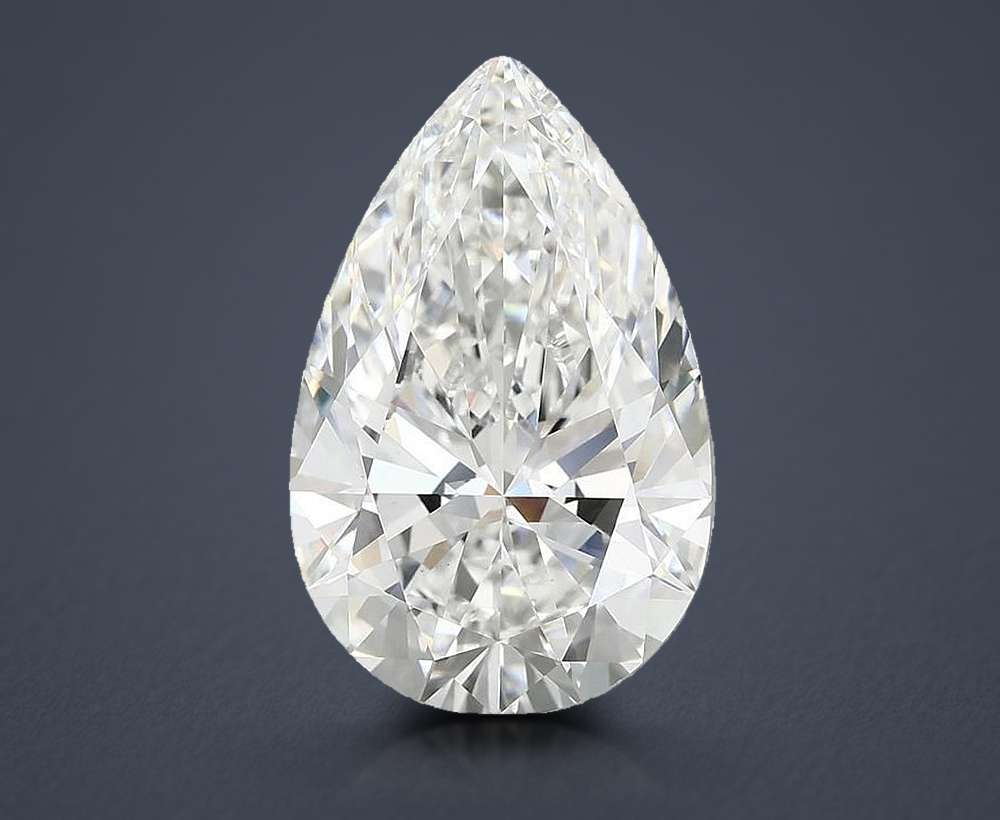 6.75 Carat Pear Lab Diamond