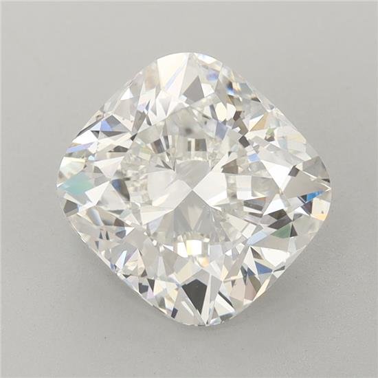 3.09ct F VVS2 Rare Carat Ideal Cut Cushion Lab Grown Diamond