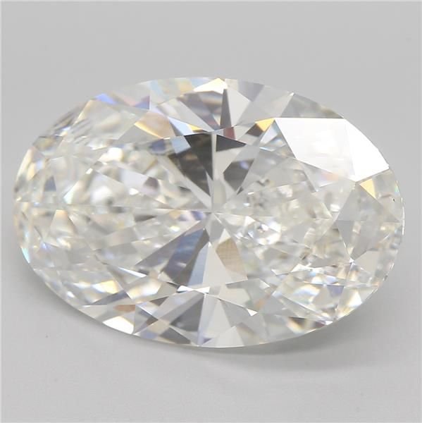 5.53ct F VVS2 Rare Carat Ideal Cut Oval Lab Grown Diamond