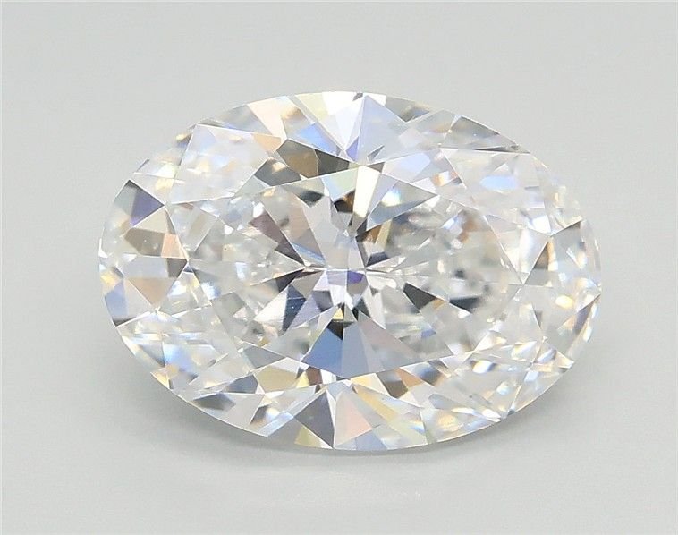 2.51ct D VVS2 Rare Carat Ideal Cut Oval Lab Grown Diamond