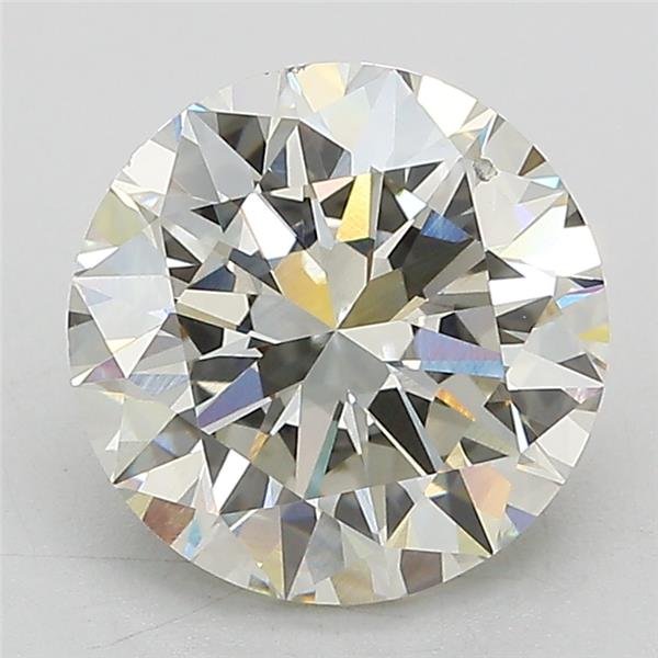 3.02ct J VS2 Excellent Cut Round Lab Grown Diamond