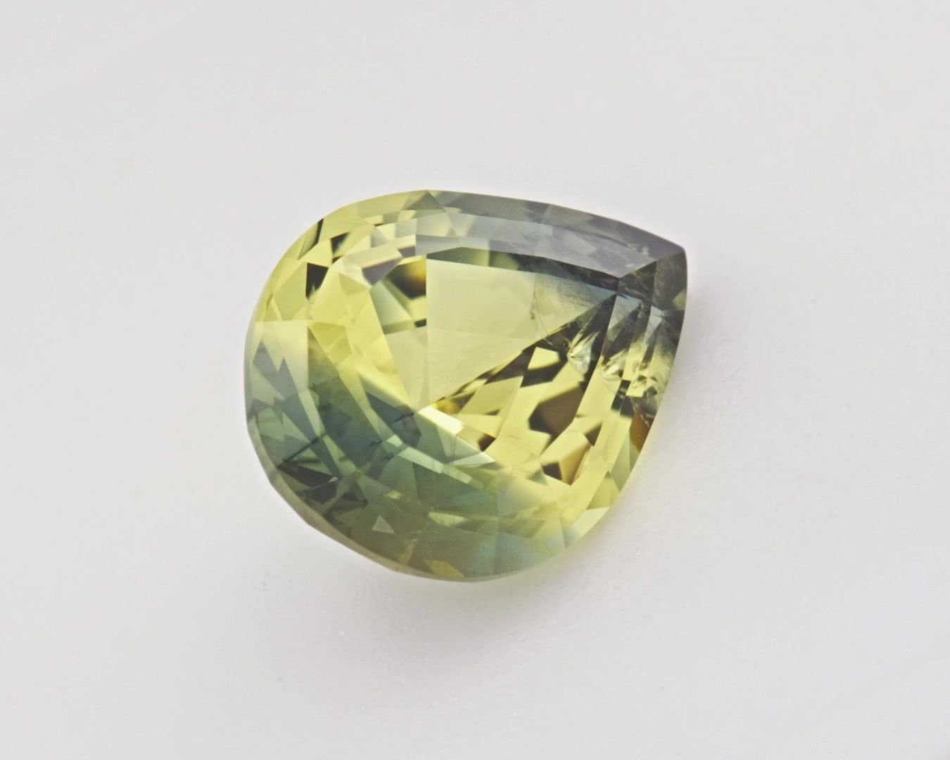 2.11 Carat Teal Pear Sapphire