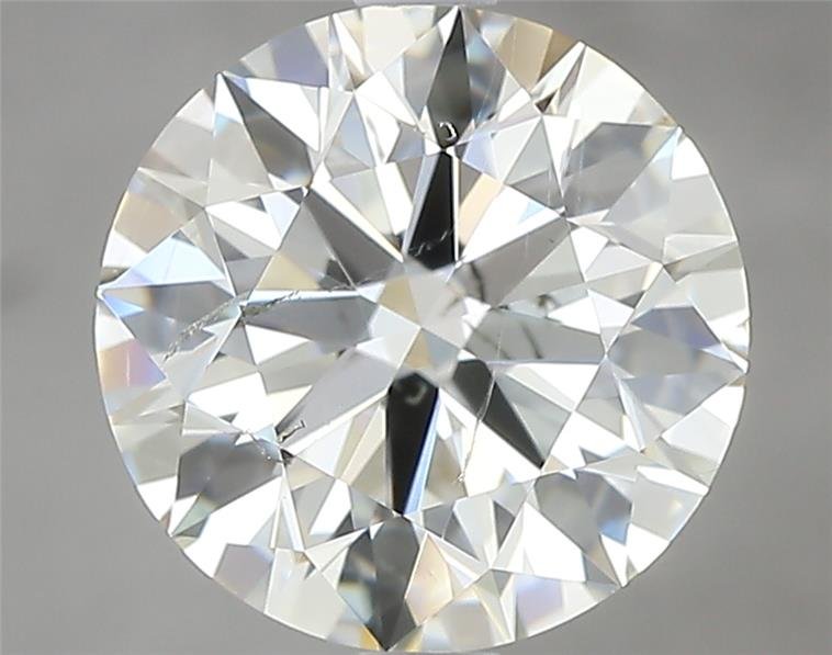 2.54ct K SI1 Rare Carat Ideal Cut Round Diamond