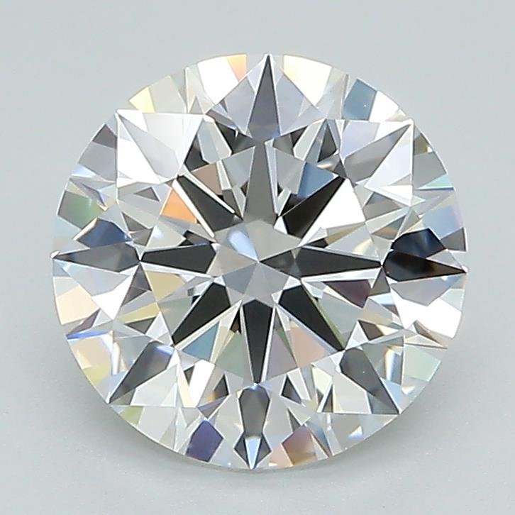 2.09ct E VS2 Rare Carat Ideal Cut Round Lab Grown Diamond