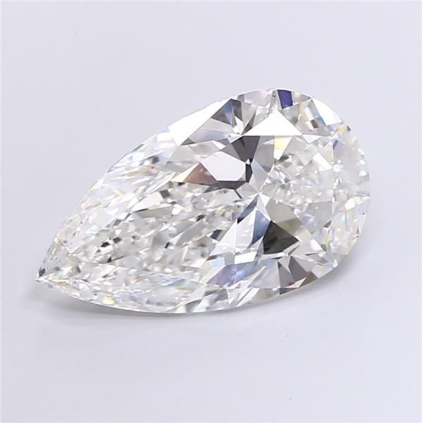10.02ct F VVS2 Rare Carat Ideal Cut Pear Lab Grown Diamond