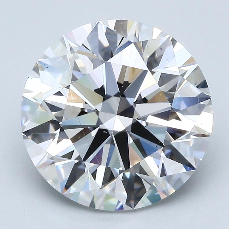 5.02ct E VS2 Rare Carat Ideal Cut Round Diamond