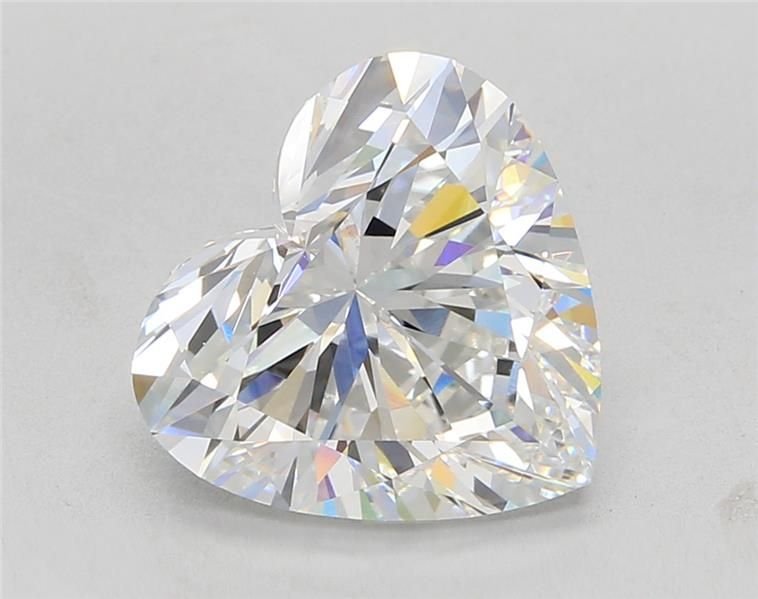 5.00ct F VVS2 Very Good Cut Heart Lab Grown Diamond