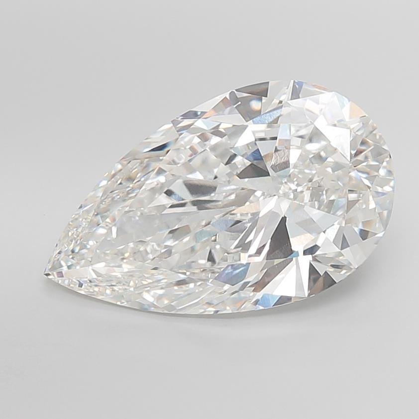 12.03ct F VVS2 Very Good Cut Pear Lab Grown Diamond