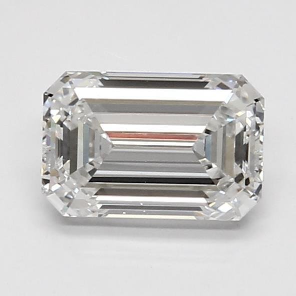 1.34ct D VVS2 Rare Carat Ideal Cut Emerald Lab Grown Diamond