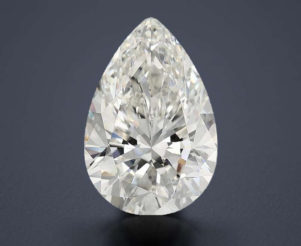 4.00 Carat Pear Lab Diamond