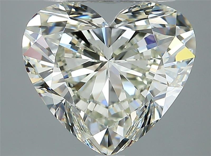 3.01ct J IF Rare Carat Ideal Cut Heart Diamond