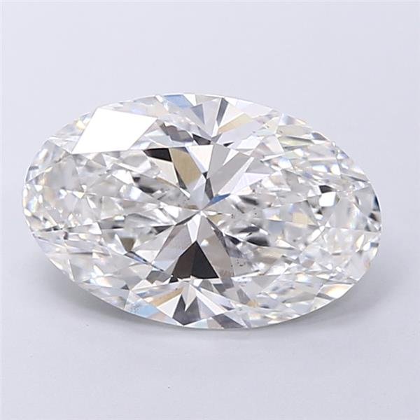 3.53ct F VS2 Rare Carat Ideal Cut Oval Lab Grown Diamond