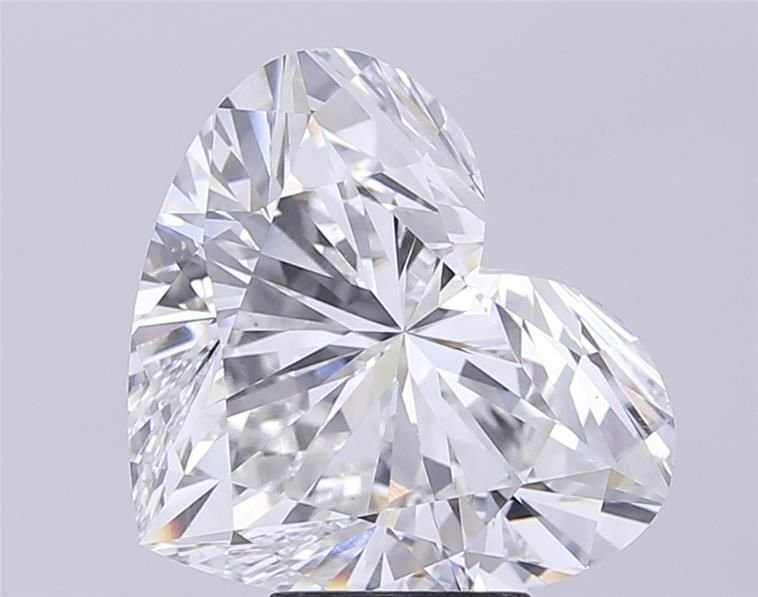 7.09ct F VS1 Rare Carat Ideal Cut Heart Lab Grown Diamond