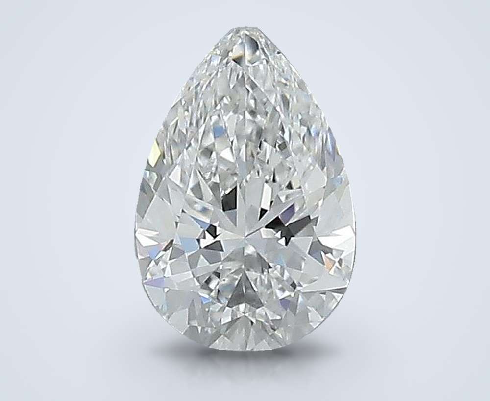 0.61 Carat Pear Natural Diamond