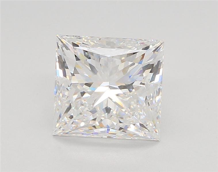 3.07ct E VVS2 Rare Carat Ideal Cut Princess Lab Grown Diamond