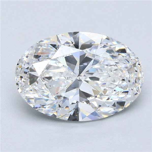 5.10ct E SI1 Rare Carat Ideal Cut Oval Diamond