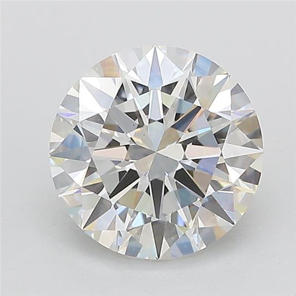 2.01ct D VS2 Excellent Cut Round Lab Grown Diamond