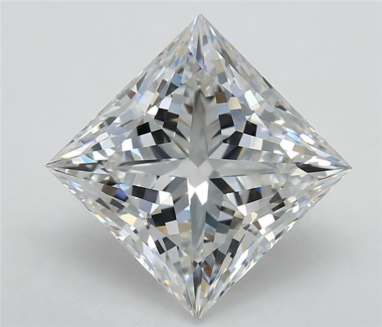 4.08ct G VVS2 Rare Carat Ideal Cut Princess Lab Grown Diamond