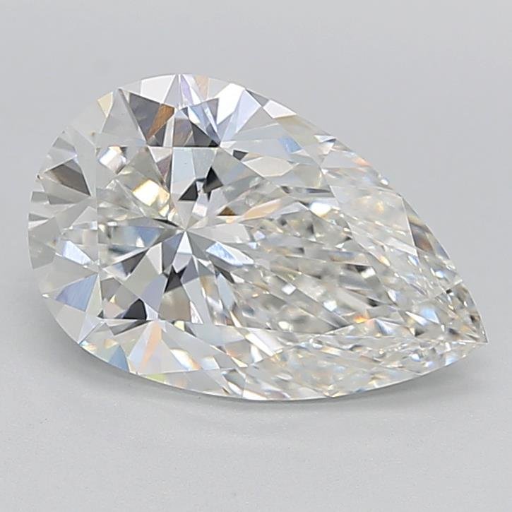 2.90ct F VVS2 Rare Carat Ideal Cut Pear Lab Grown Diamond