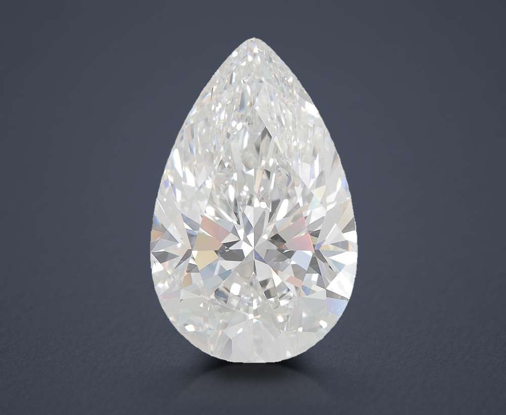 5.54 Carat Pear Lab Diamond