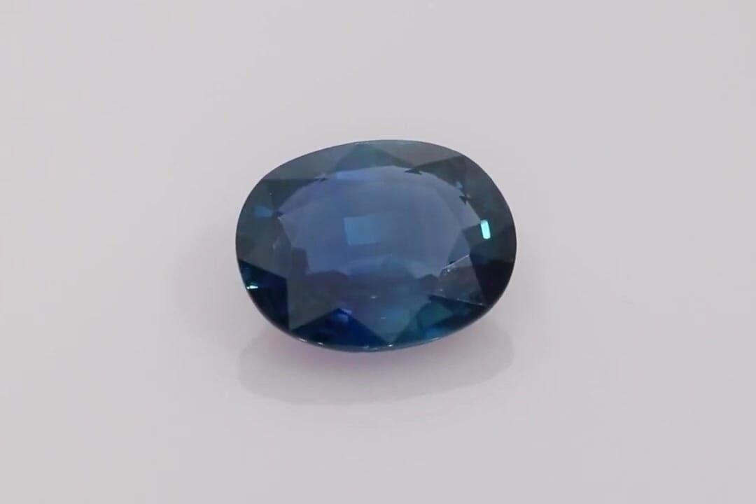 6.28 Carat Vivid Blue Oval Sapphire