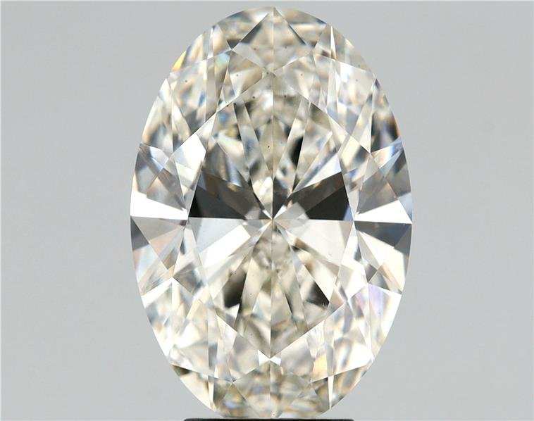 5.02ct J VS1 Rare Carat Ideal Cut Oval Lab Grown Diamond