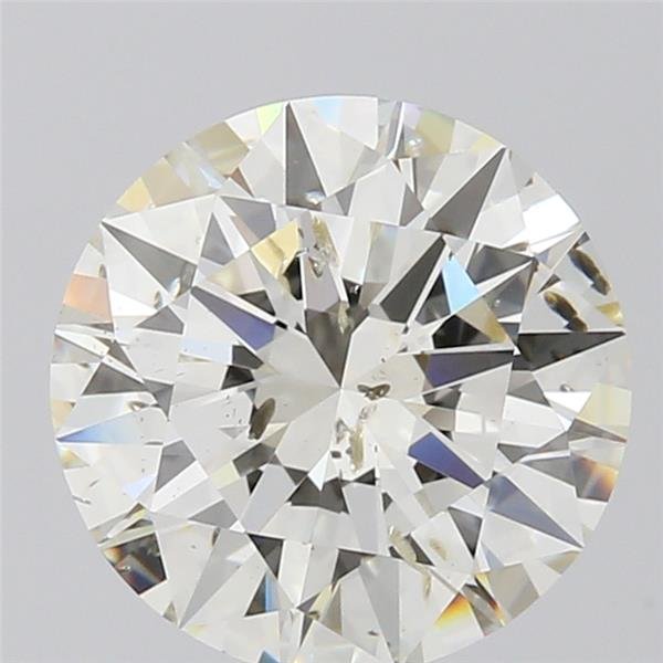 2.52ct K SI2 Rare Carat Ideal Cut Round Diamond